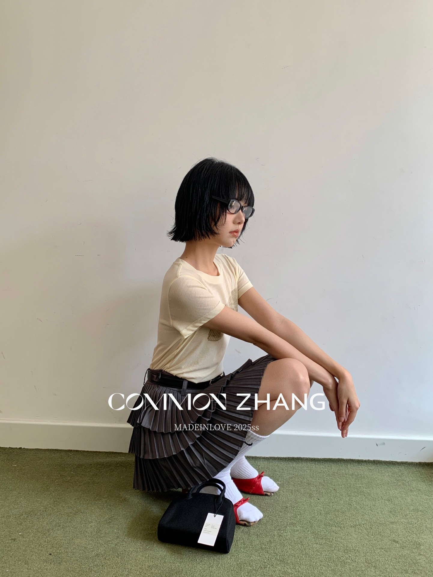 CZ ZHANG Summer Korean Style laid-back Casual Versatile Bow Print Letter Embroidery short-sleeved T-shirt B20639 pic 27