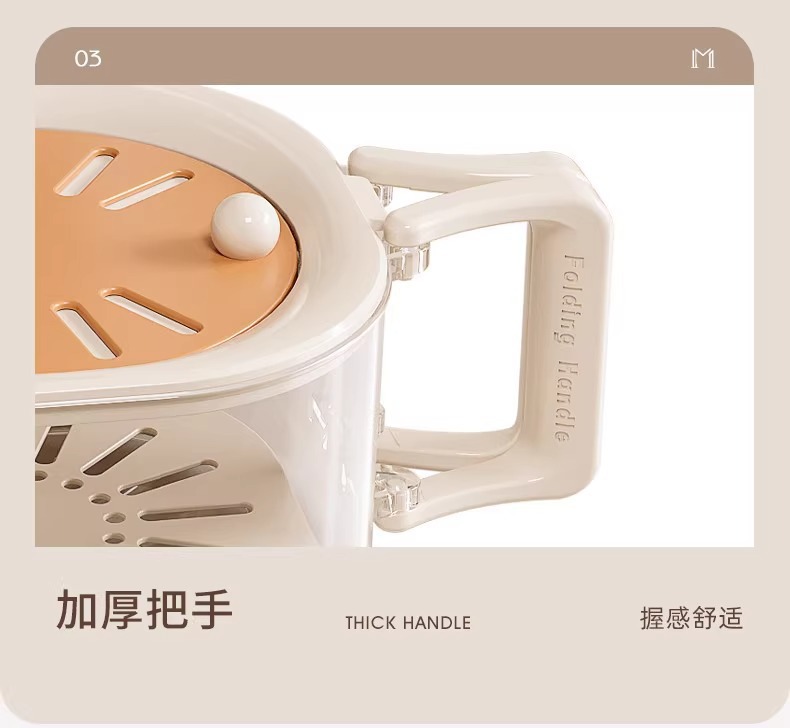 沥水篮厨房洗菜盆圆形洗菜篮家用水果清洗盆菜篮子洗菜筐水果盘详情19