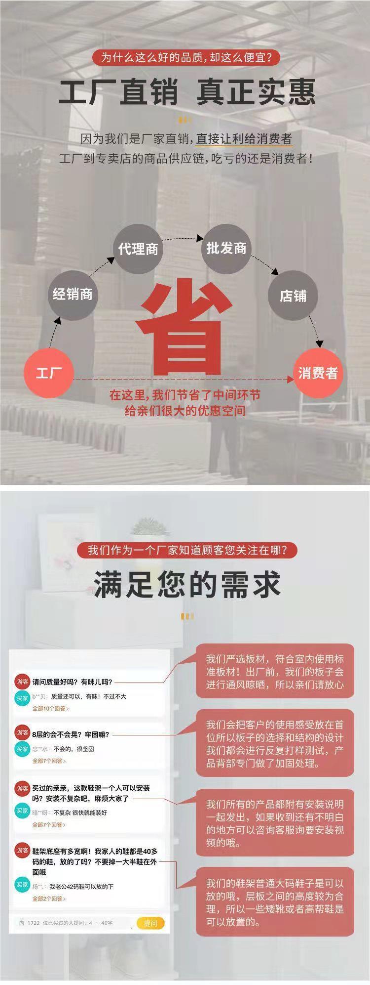 鞋架简易家用门口省空间室内好看多层经济型放收纳神器小型鞋柜子详情1