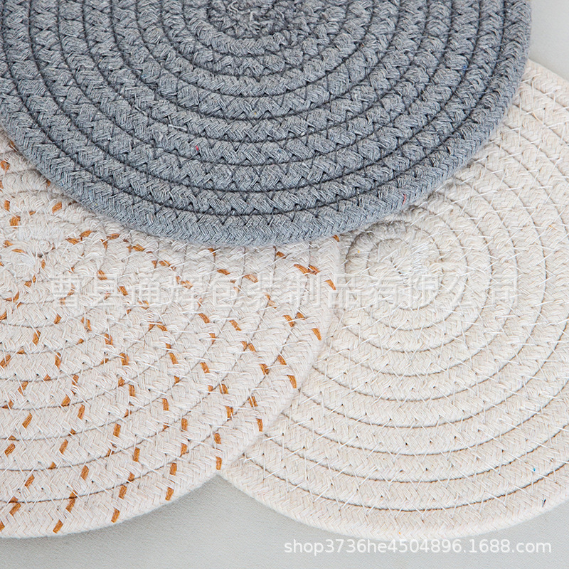 碗垫隔热餐垫圆形麻编织杯垫隔热盘垫装饰道具垫子家用防烫锅垫详情28