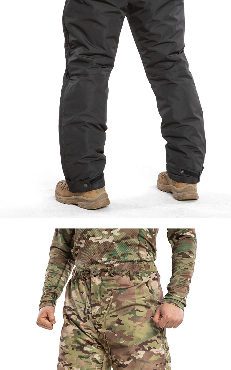 唤龙LIG冬季滑雪服裤子男士加厚全开拉链防泼水迷彩棉裤详情10