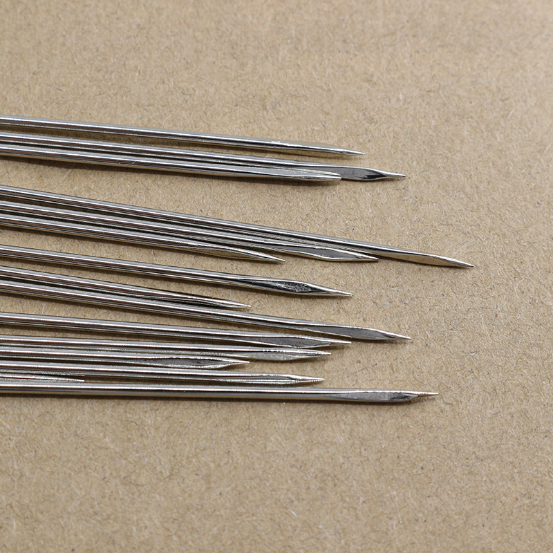 Household hand-stitched metal large-eye leather hand-stitched needle DIY triangular sewing needle leather sewing accessories manufacturer wholesale pic 5