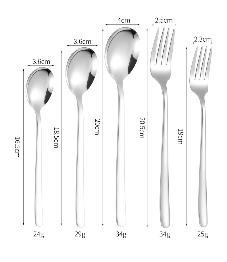 韩式勺304不锈钢勺子加厚搅拌冰勺咖啡勺家用吃饭汤勺厂家批发详情12