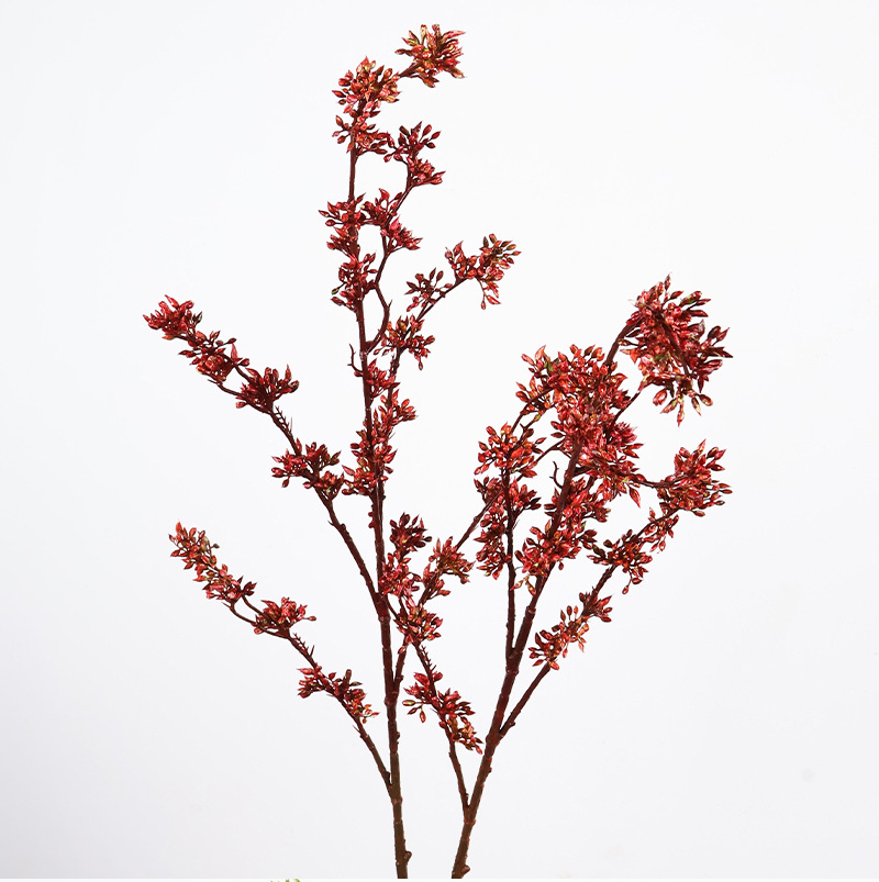 仿真小米果米仔兰插花配材米兰果家居客厅花艺装饰果子枝雪樱果详情9