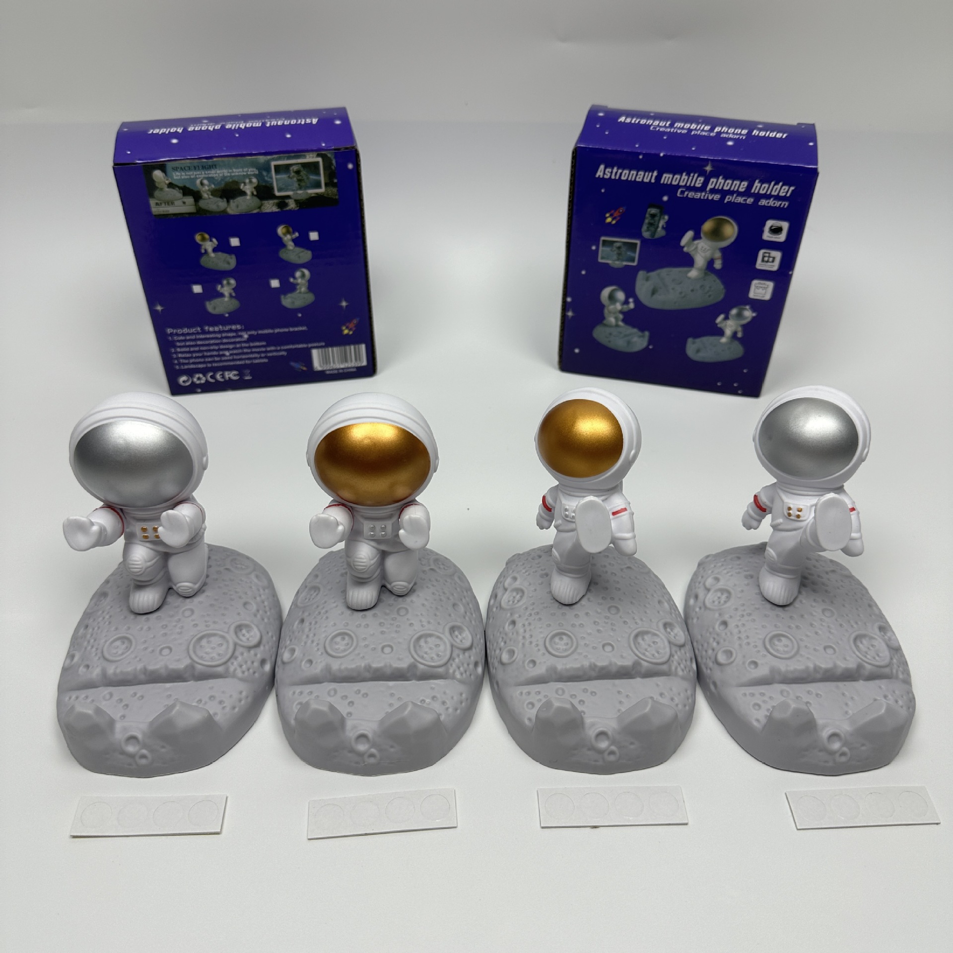 Cross-border astronaut mobile phone stand desktop creative astronaut cartoon figurine live streaming lazy person tablet stand wholesale pic 7