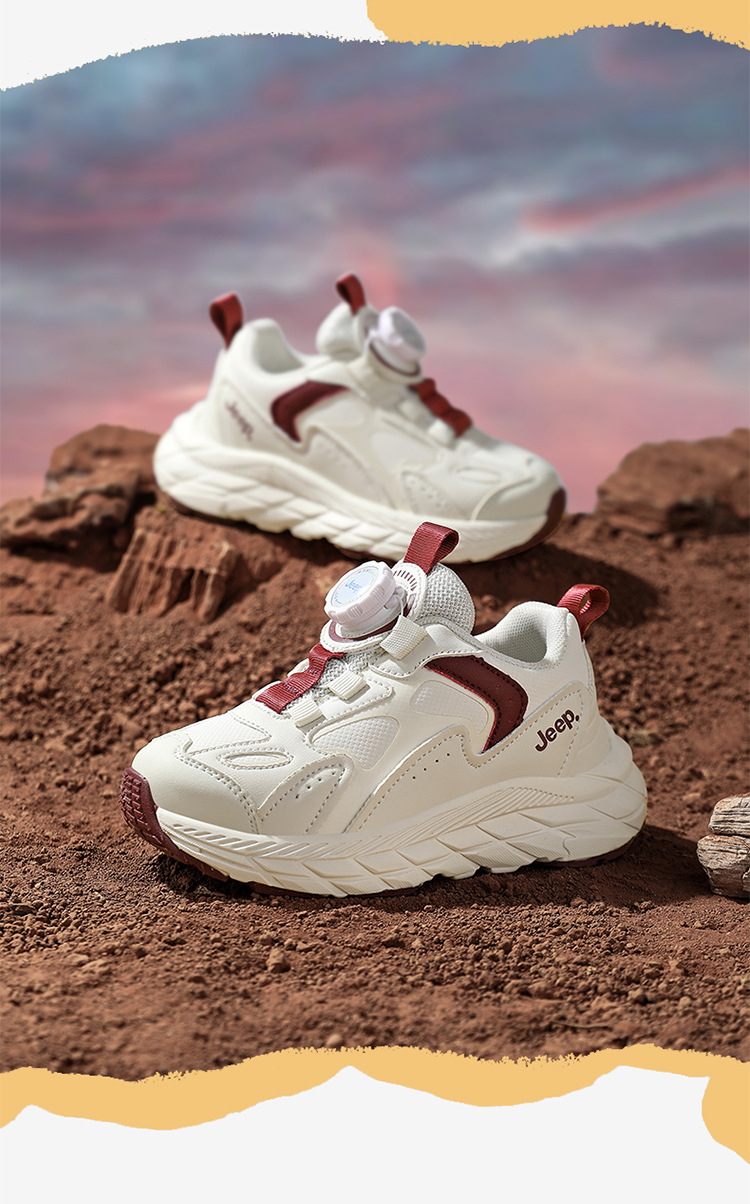 女童运动鞋春秋2025新款皮面儿童轻便软底男童跑步鞋旋转扣休闲鞋详情25