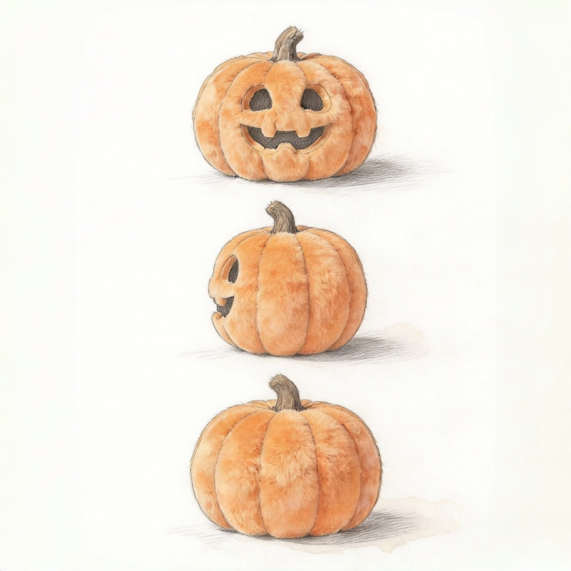 调皮猩创意南瓜捏捏乐软萌卡通解压玩具慢回弹发泄减压好物详情4