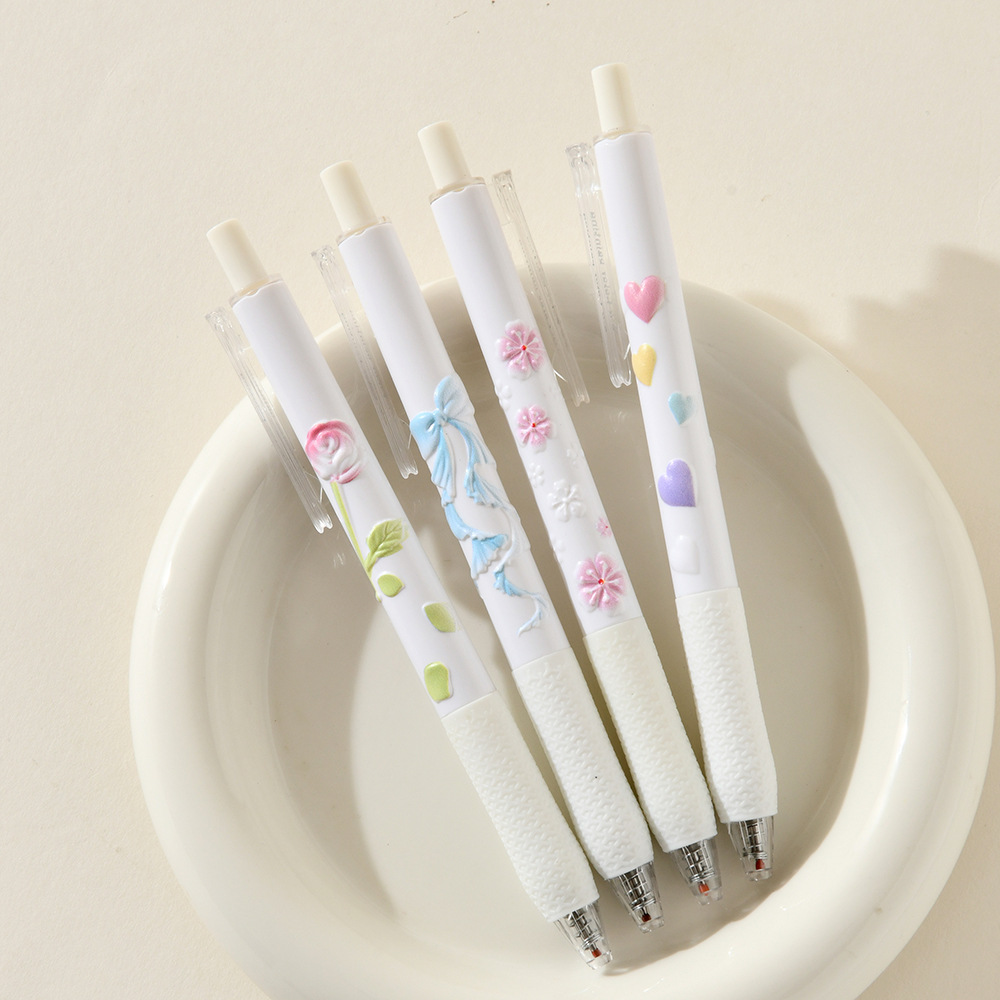 Chenxi Blank Fragrance Relief Pen 3D Gel Pen CS Double nib 0.5mm Black Signature Pen for students pic 13