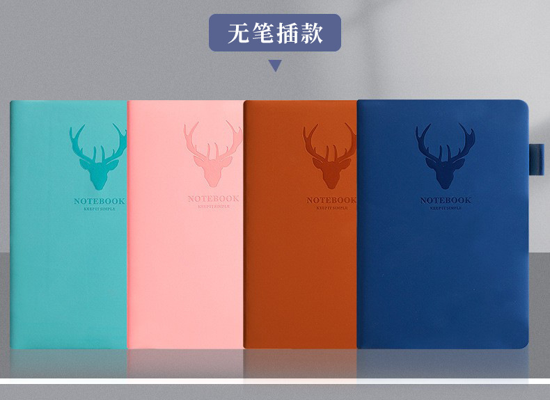 Wholesale of A5 deer head buckle notebooks, thickened business notebooks, customized student diaries, work notes, and notepads pic 7