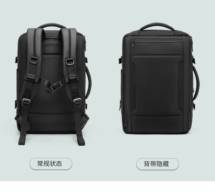 New cross-border multi-functional backpack for men, large-capacity airbag storage business backpack, Oxford fabric waterproof travel bag pic 11