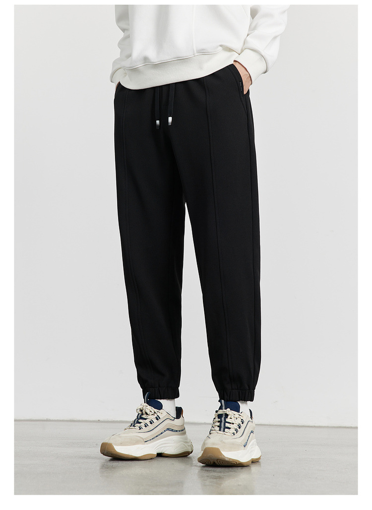 WOOG2005男装2024秋冬季新款抗皱束脚休闲裤男士卫裤运动裤 时尚舒适耐磨男士运动裤详情33