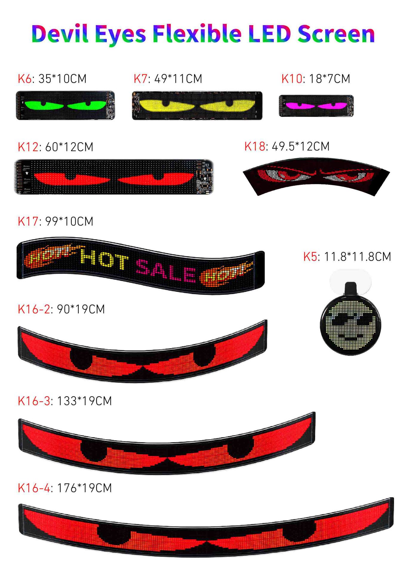 LED软屏柔性屏APP蓝牙编辑超薄防水随贴屏广告招牌免安装跨境新品详情1