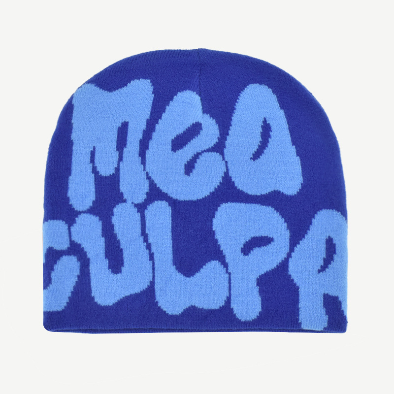 Amazon cross-border bestsellers: knitted hats for men and women, jacquard hats, popular hats from Europe and America, hip-hop hats, letter hats, AliExpress from Europe and America pic 39