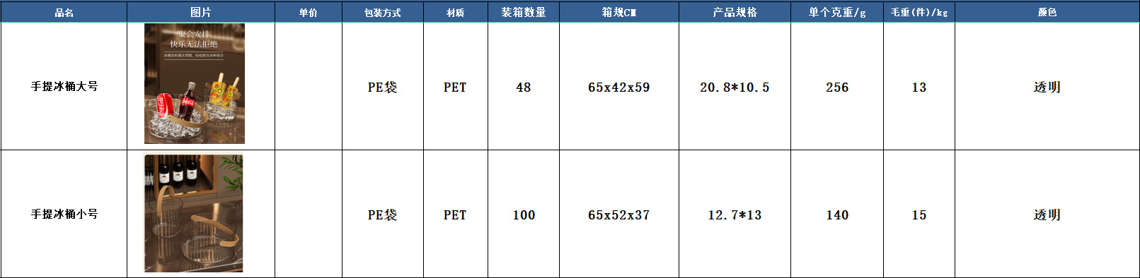 Large-capacity ice bucket, ice cube bucket, household cola, beer, ice wine bucket, transparent picnic drink bucket, multi-purpose storage ice bucket pic 1