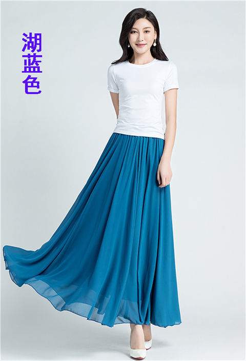 New fashionable, bright red MIDI dress for summer and spring, high-waisted and slimming, chiffon MIDI dress, mid-length beach style pic 21