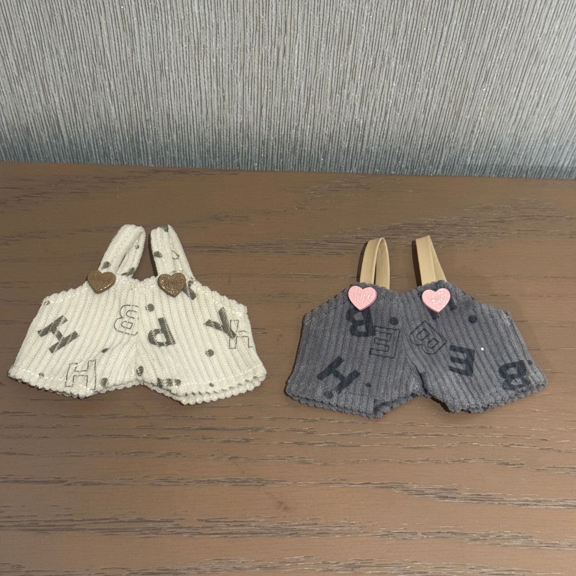 现货高品质字母灯芯绒裤子百搭公仔玩偶服装娃衣详情2
