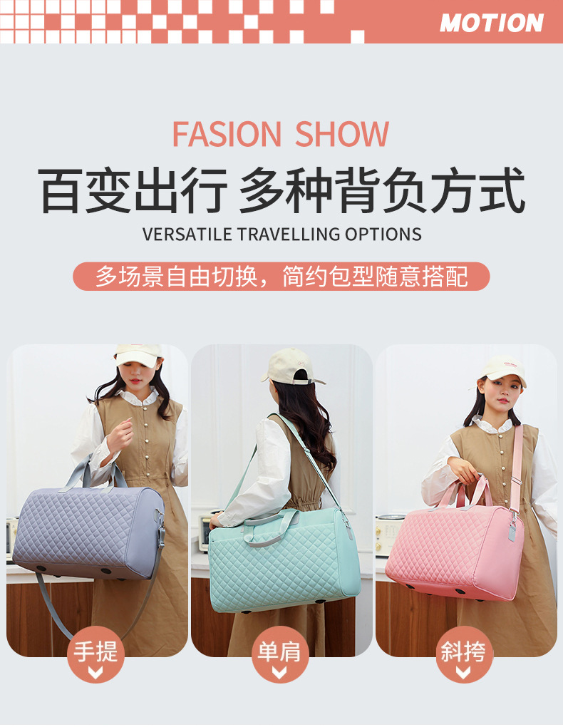 Wholesale of new dry-wet separation crossbody fitness bags, large-capacity yoga bags, sports hand-held short-distance travel storage bags pic 5