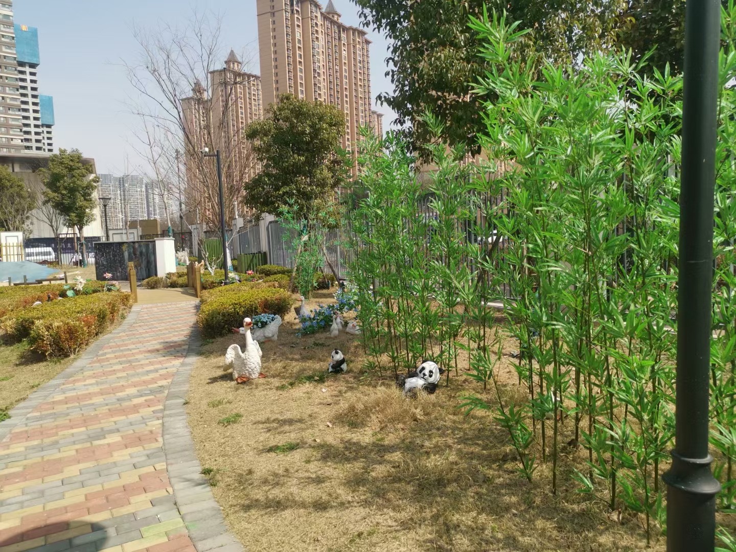 仿真竹子室内装饰隔断屏风假竹子挡墙造景绿植盆栽细水竹办公文化园艺仿真枝叶树详情27