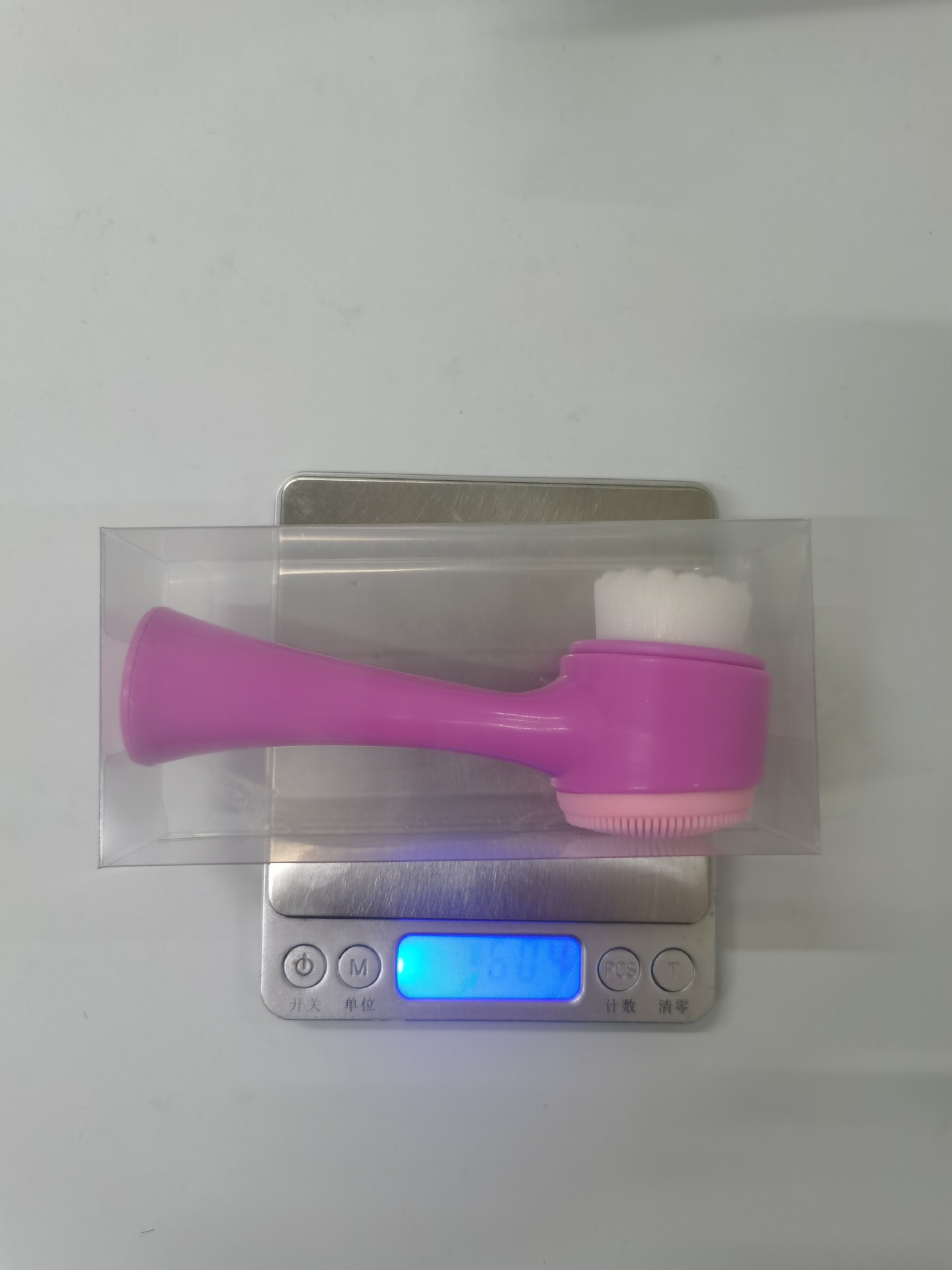 电镀洗脸刷柔软纤维硅胶按摩洁面刷 手动清洁软毛双面按摩刷详情16