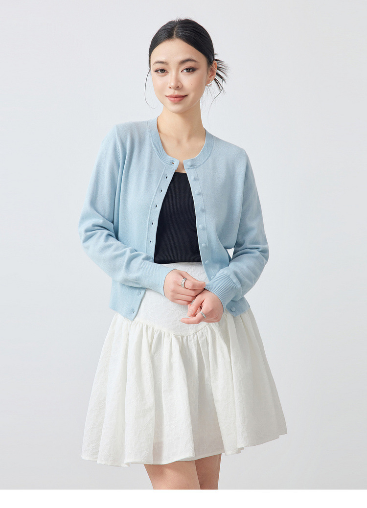 墨麦客女装气质通勤针织开衫女2026春季新款羊毛混纺外套女10175.详情26