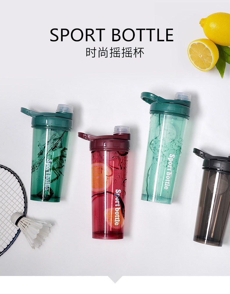 Plastic space shaker cup, portable outdoor travel cup, water bottle, juicer with tea strainer, fitness and sports water cup pic 1
