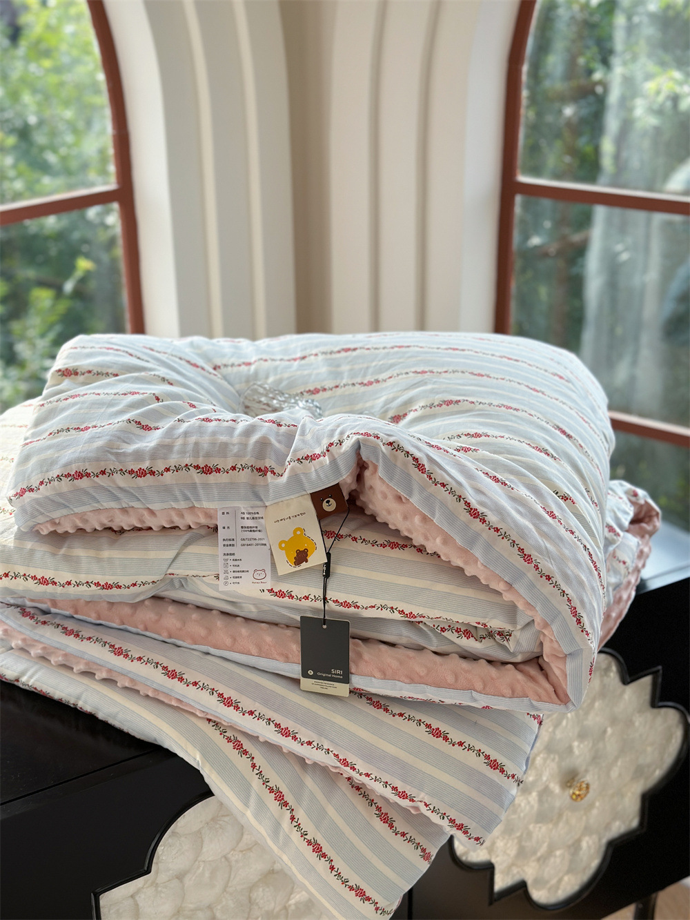 13372 All-cotton cartoon small floral print spring and autumn quilt soothing, bean quilt warm and fleece winter quilt core pic 45