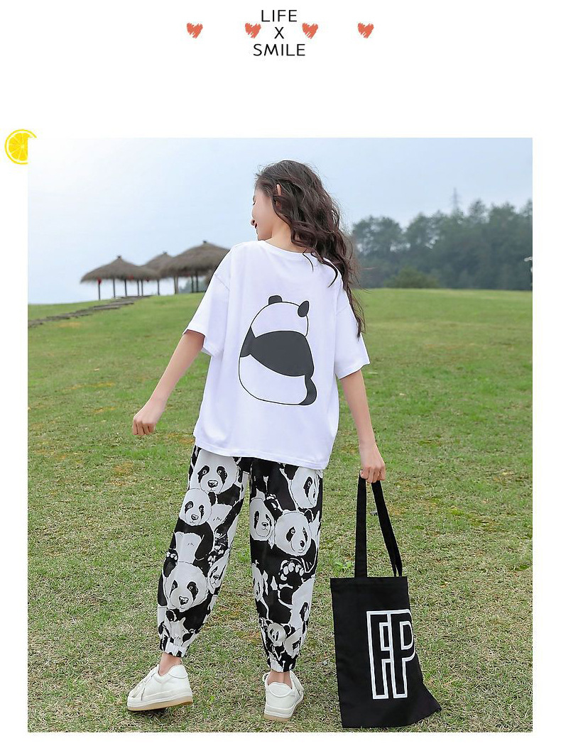 女童夏装2025新款短袖t恤夏款中大童洋气时髦衣服儿童夏季套装潮详情7