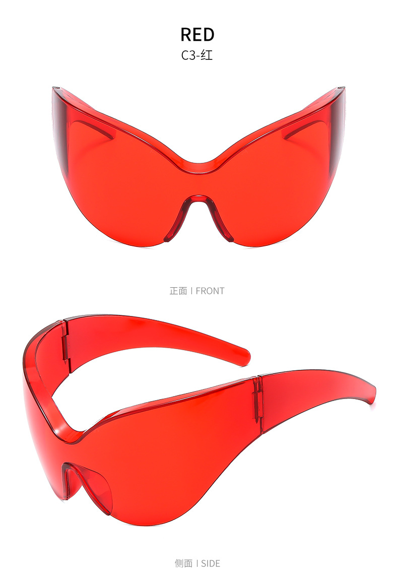 时髦高级感68193连体欧美小众个性墨镜男女时尚未来风韩版太阳镜详情12