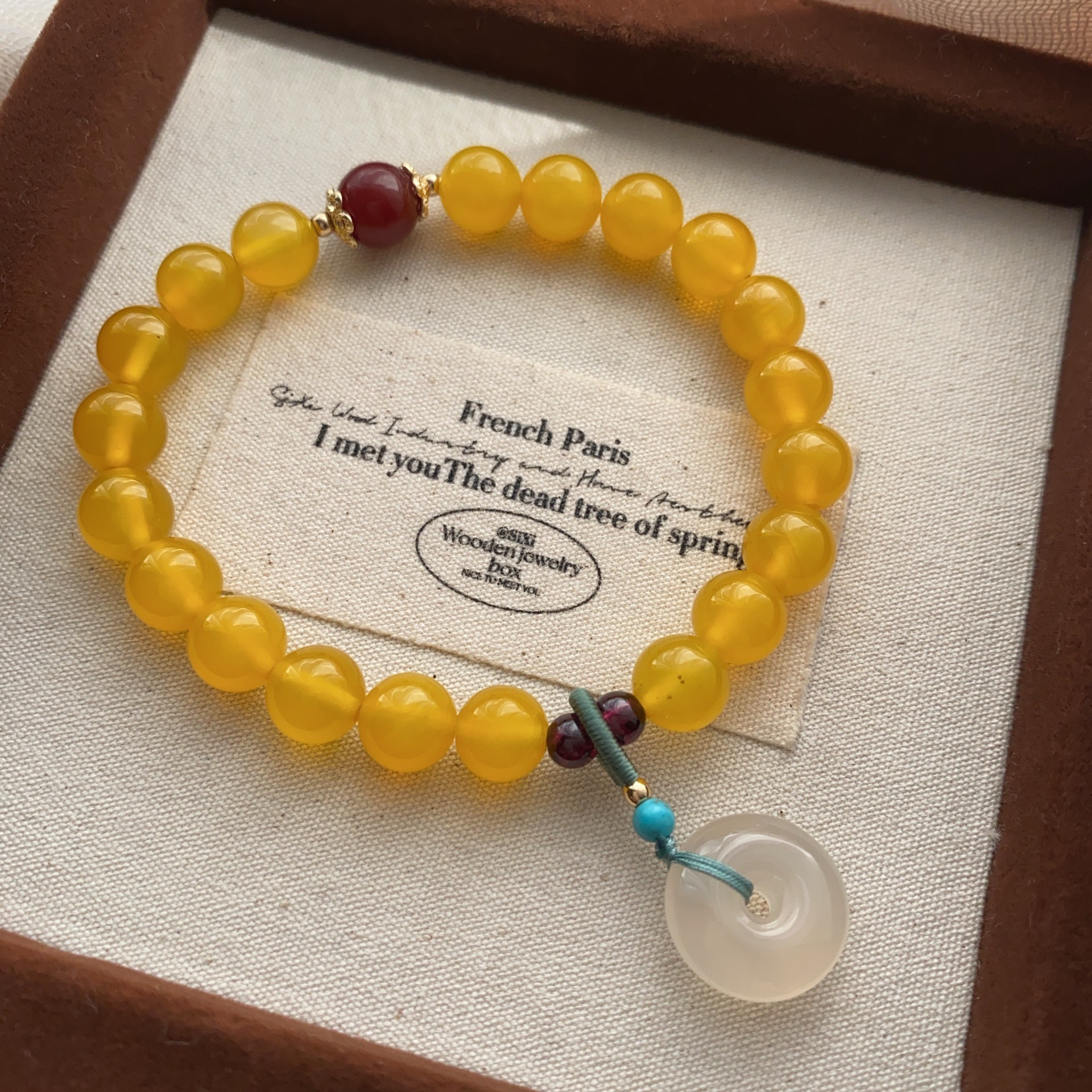 南红玛瑙手串小众设计手链玄学葫芦平安扣国风优雅气质女款手圈详情40