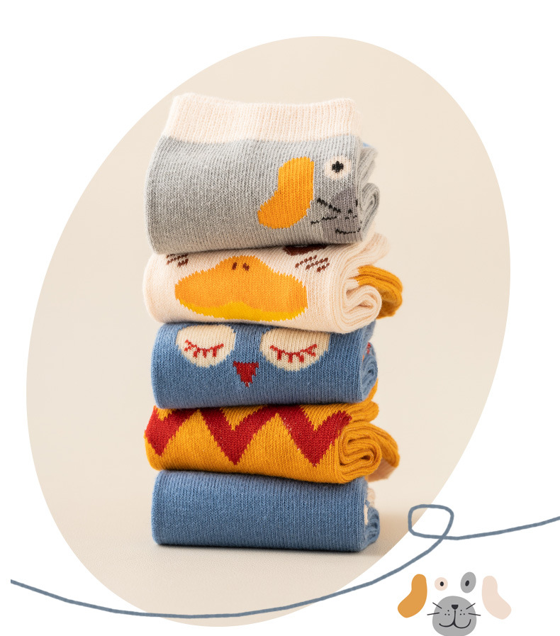 跨境儿童中筒袜子秋冬男童运动袜大童宝宝婴儿地板袜女童长袜批发详情9