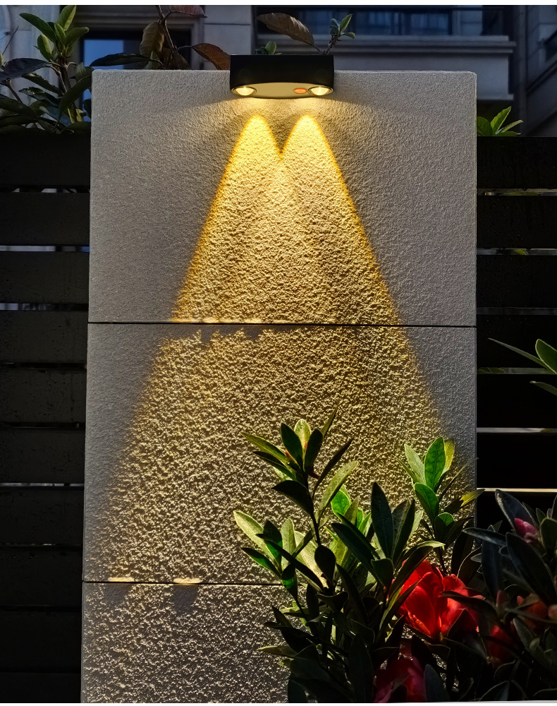Cross-border solar outdoor LED fence and fence lights, wall-washing lights, ambient lights, garden villa wall lights, step spotlights pic 11