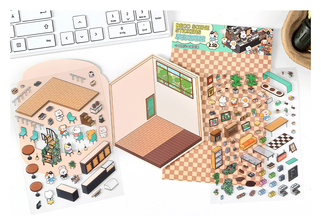 墨言infeelmePET造景贴纸 今日营业中第五弹 趣味DIY装饰造景贴纸详情13