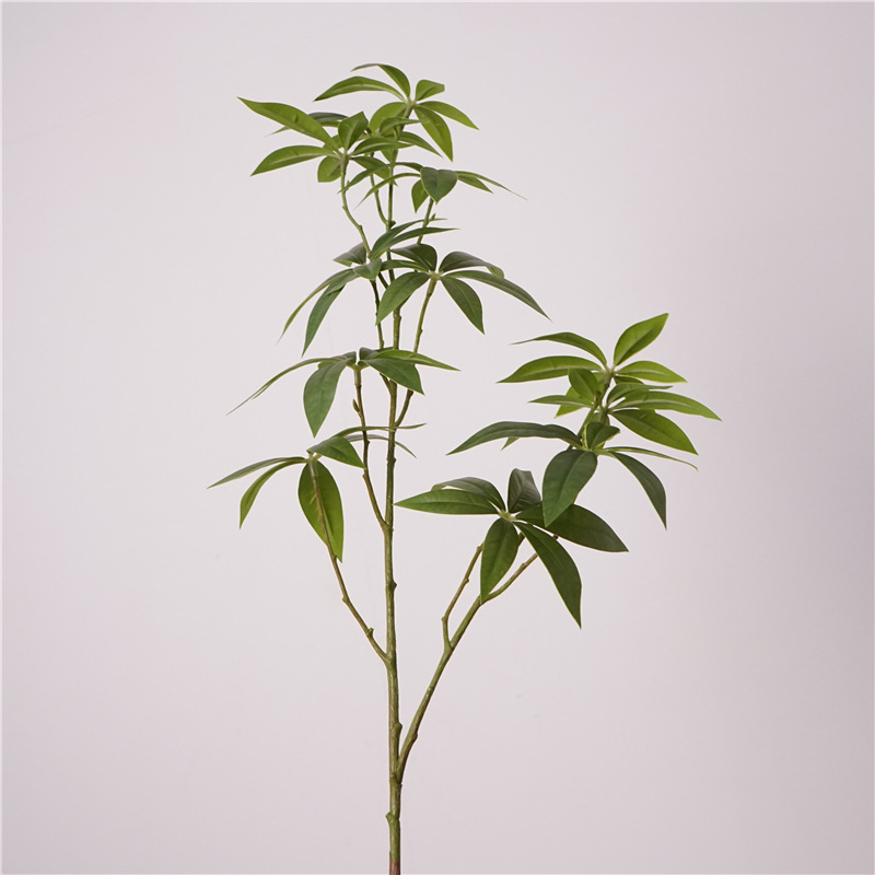 仿真鸭掌叶马醉木手感过胶树叶客厅客厅酒店园林装饰绿植假树叶详情1