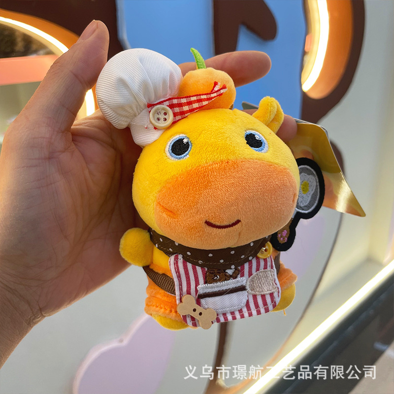 New cute and cartoonish capybara costume doll backpack pendant, Ins-style doll pendant, keychain as a gift for others pic 3