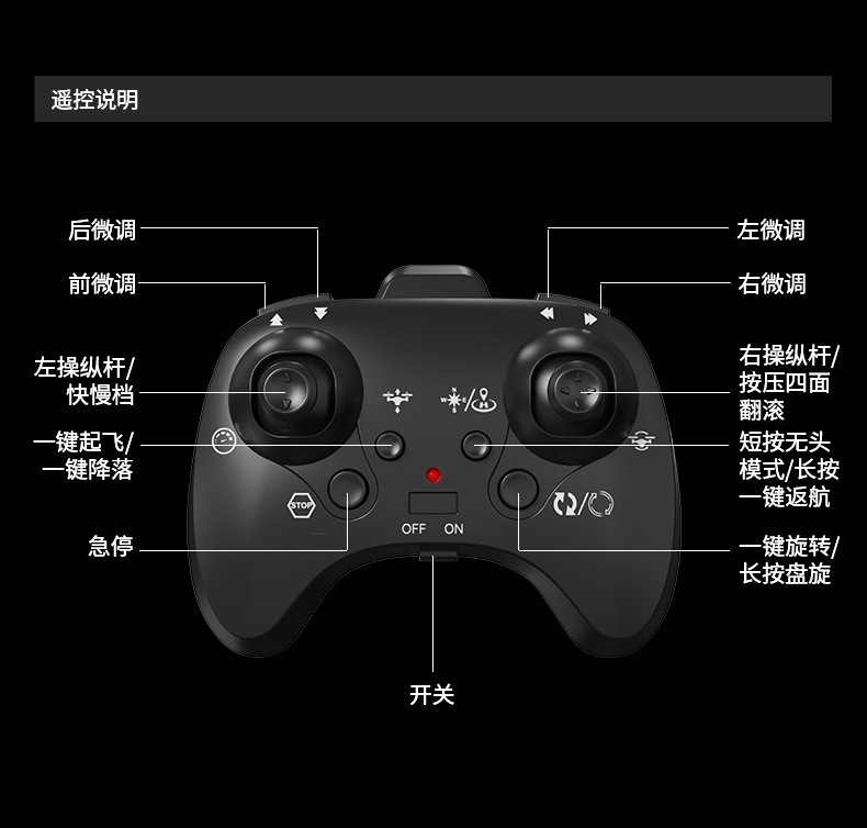 跨境外贸CZ36泡沫遥控飞机特技环绕滑翔机手抛儿童电动战斗机遥控玩具详情15