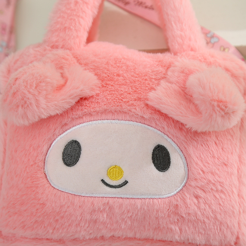 New cute and exquisite plush crossbody bag, cartoon sweet doll handbag, high appearance level plush bag wholesale pic 8