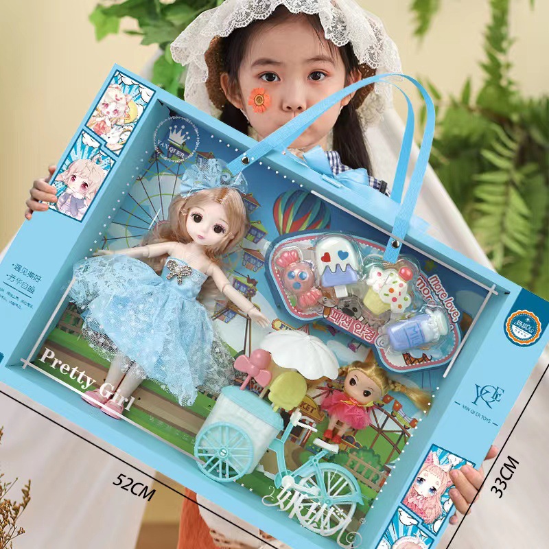 批发芭巴比洋娃娃仿真公主女孩过家家礼盒套装玩具机构招生礼物详情6