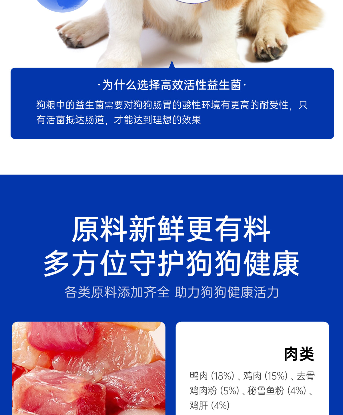 笑宠狗粮工厂宠物狗批发小型犬冻干蛋黄鸡肉鸡肝生骨肉幼犬粮成犬详情11