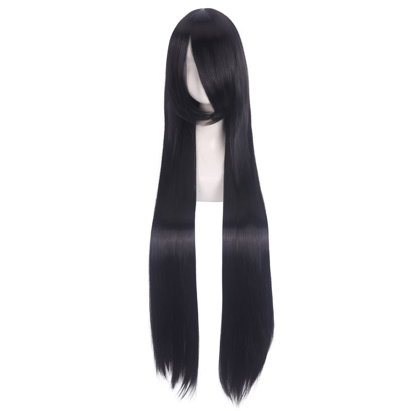 Anime wigs, European and American 100CM wigs, cosplay all-purpose long straight hair for women, multi-color long straight hair manufacturer wholesale pic 3