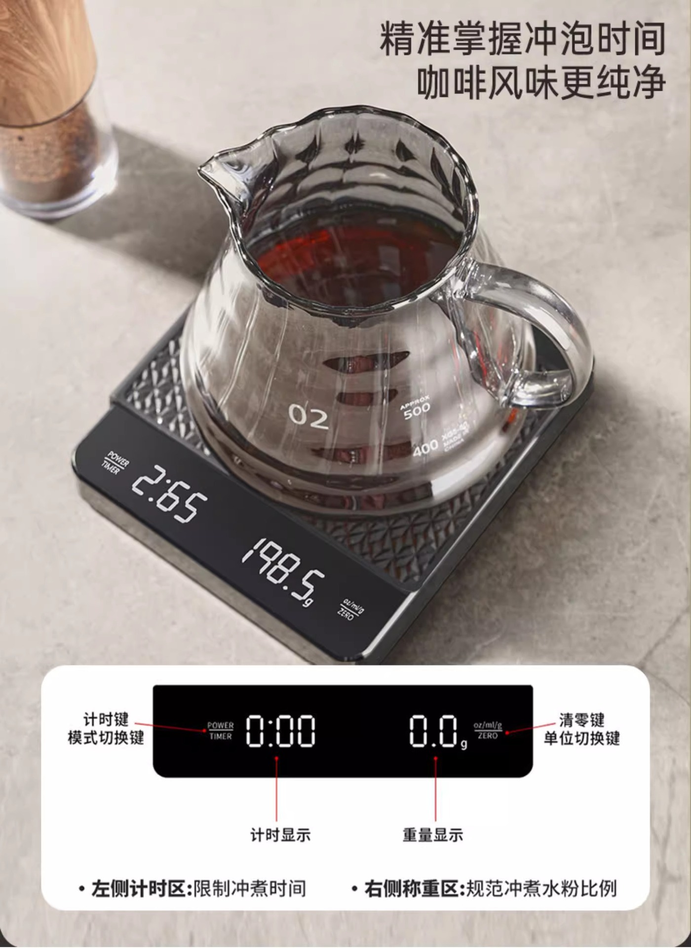 手冲咖啡壶套装高级木支架家用咖啡器具全套手摇研磨机手磨咖啡机1详情14