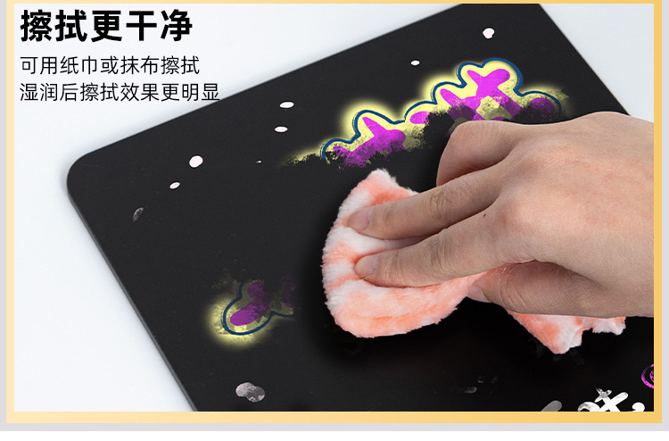 一件起批亚克力桌面小黑板摆摊用可擦写价格板广告牌展示板留言板详情6