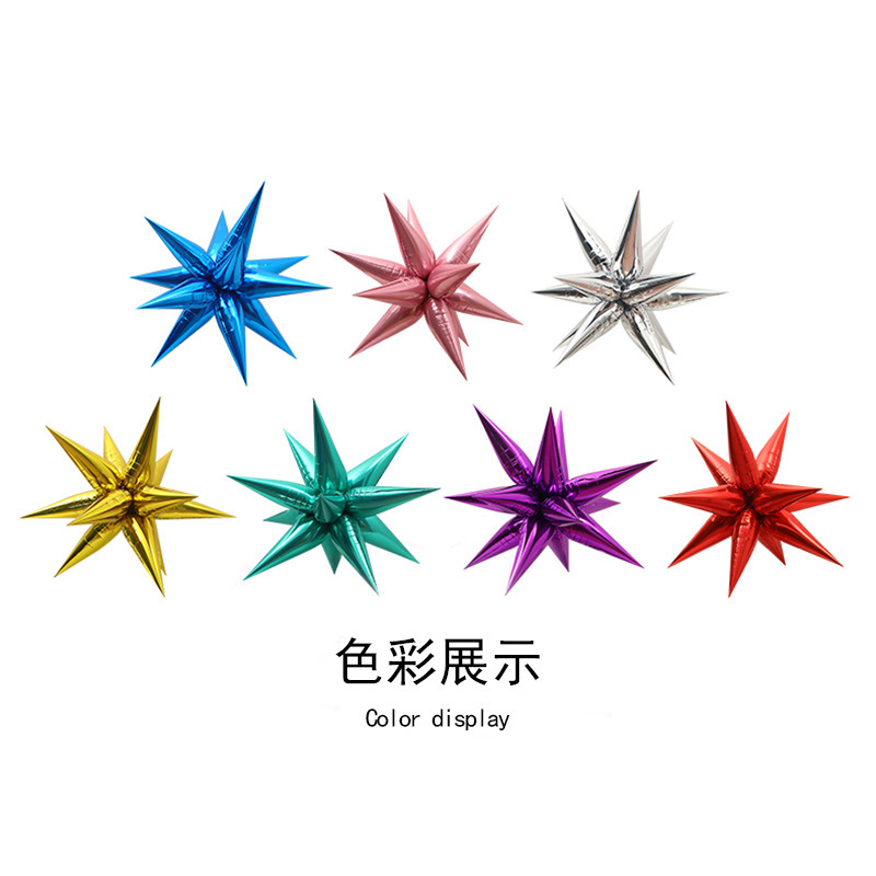 Amazon water drop aluminum film balloons, conical aluminum foil, wedding, birthday party, mall event decoration, explosive star balloons pic 5
