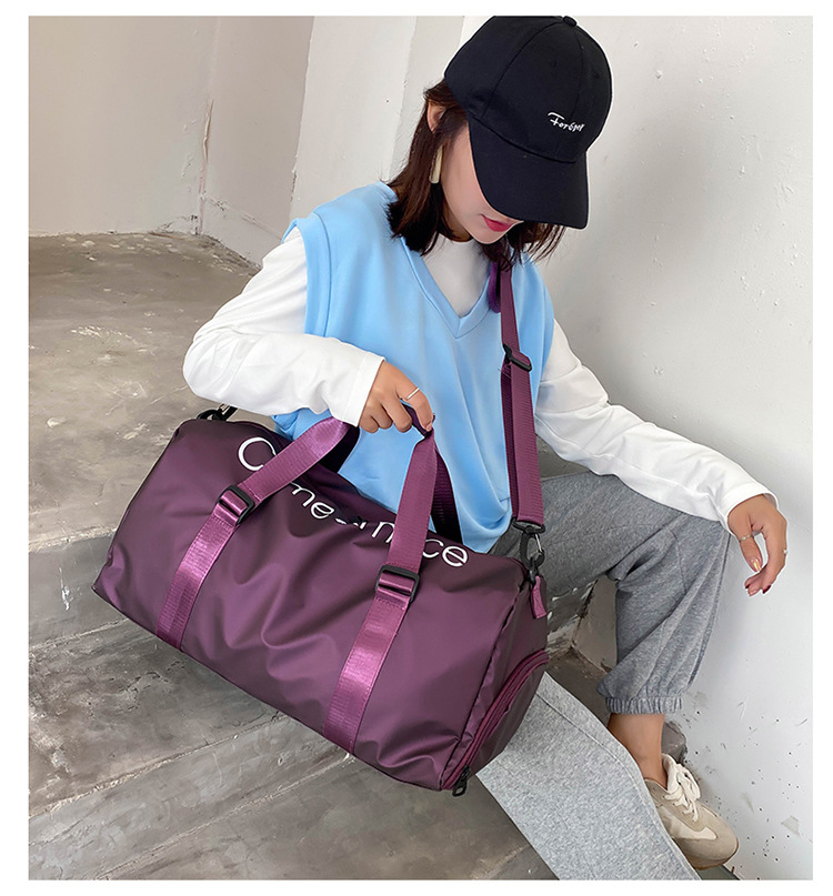 可套拉杆大容量手提旅行包通用干湿分离运动健身收纳包出差行李包详情33