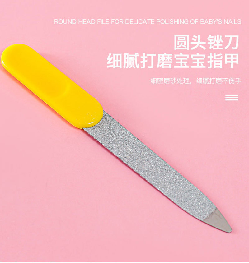 儿童宝宝指甲剪钳8八件套梳刷子吸鼻器EVA包护理套装母婴用品批发详情8