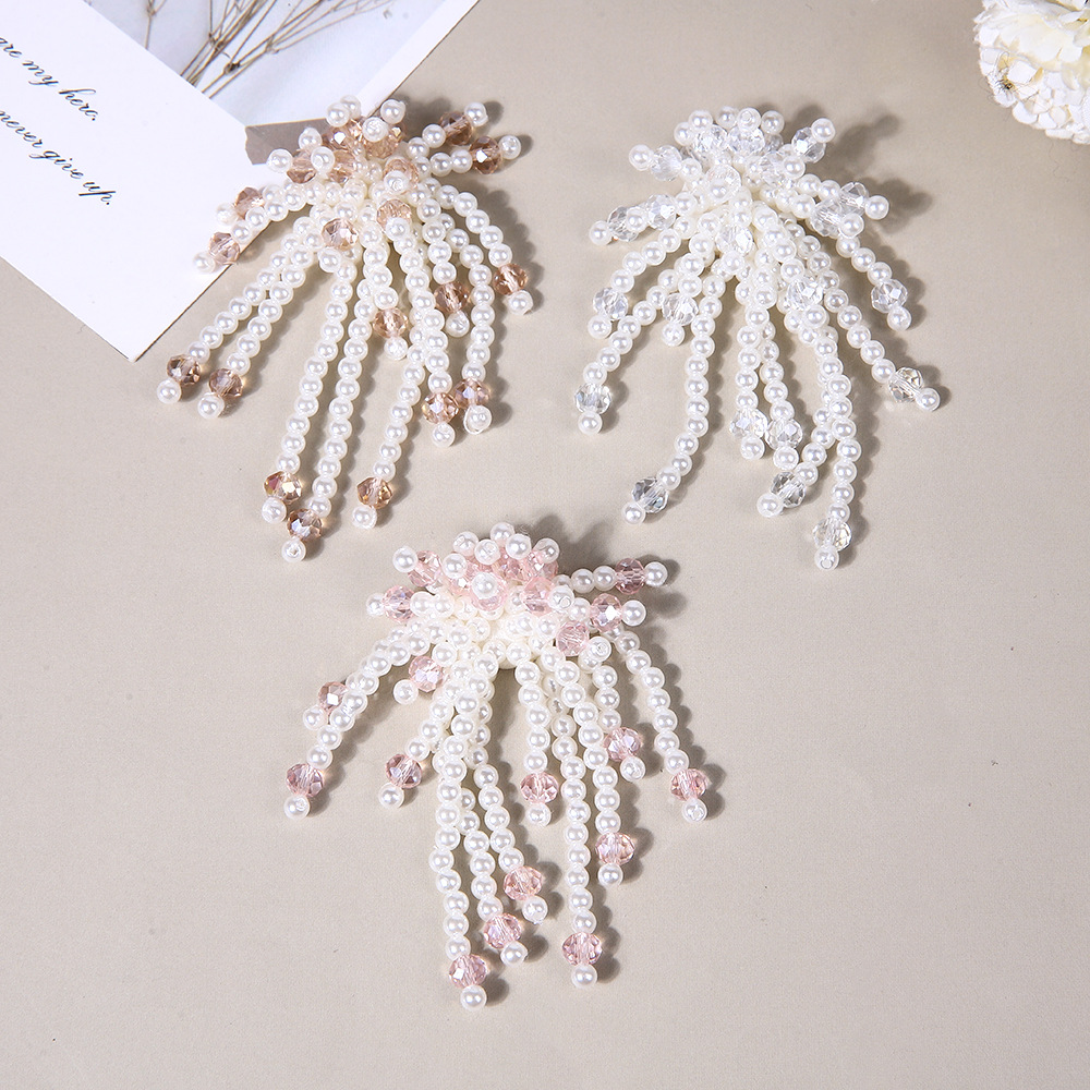 Handmade pendants, tassels, clothing accessories, hair ornaments, earrings, imitation pearl and crystal beaded brooches, DIY Hanfu, shoe accessories pic 2