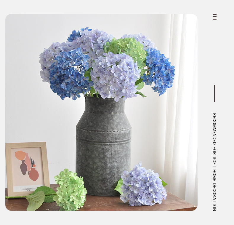 仿真绣球花高档婚庆婚礼布置路引摄影道具3D打印贝拉安娜绣球假花详情10