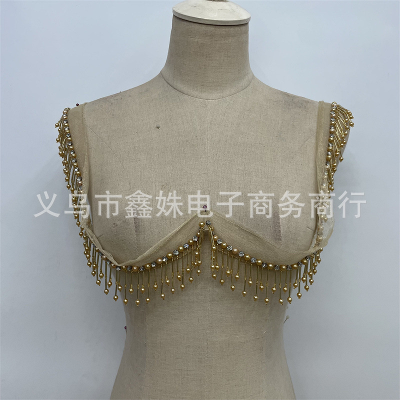 珍珠手工流苏花边DIY服装服饰辅料吊珠纱带详情1