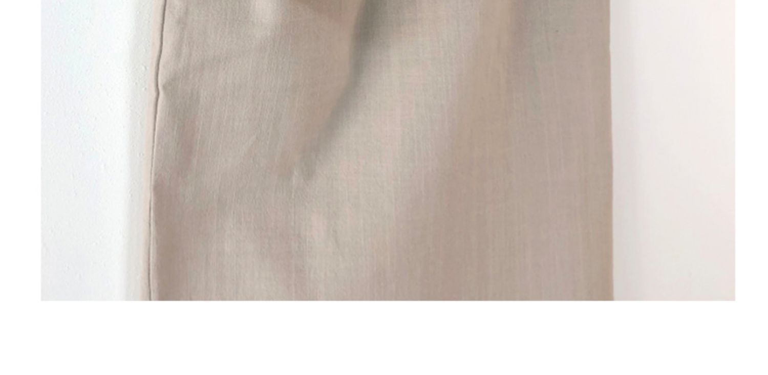 棉麻开叉半身裙女2025新款高腰垂感半裙小个子气质中长一步包臀裙详情22