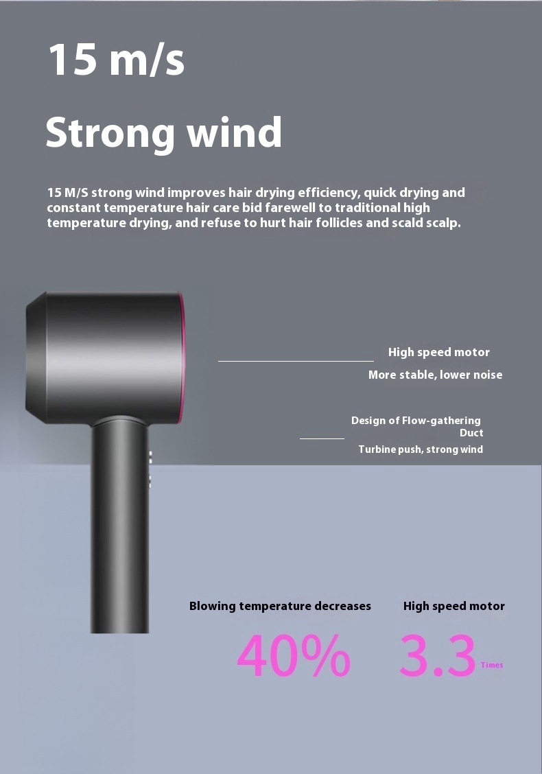 In Huaqiangbei, a certain sen cross-border e-commerce store has launched a best-selling high-power quick-drying bladeless hair dryer for home use, hotels, and hair salons with negative ions pic 7