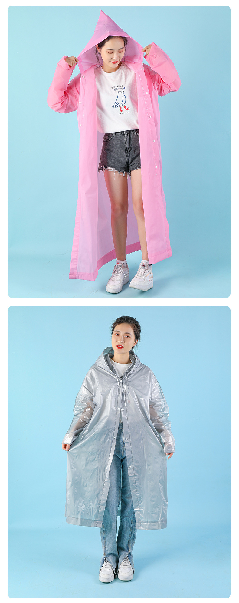 雨衣一次性雨衣加长加厚成人雨衣EVA雨衣便携式连体雨衣加厚雨披详情16